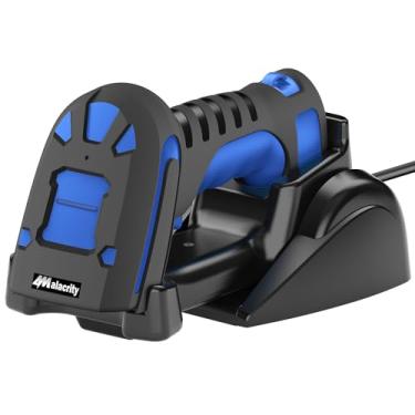 Imagem de Alacrity Scanner de código de barras industrial 2D atualizado com suporte de carregamento sem fio, distância de transmissão de 433 MHz sem fio e Bluetooth, leitor de código de barras 2 em 1, à prova