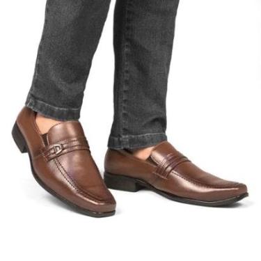 Imagem de Sapato Social Casual Masculino Bico Quadrado Sport Fino Super Confortável 1103-Masculino