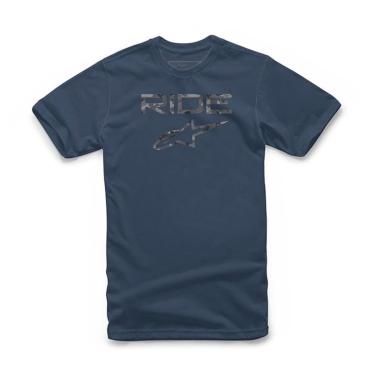 Imagem de Camiseta Alpinestars Ride 2.0 Camo Masculina Azul Marinho-Masculino