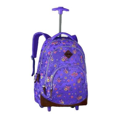 Imagem de Mochila Clio com Rodinhas Estampada 8238 - Juvenil-Feminino