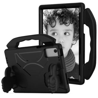 Imagem de Capa protetora infantil compatível com Samsung Galaxy Tab A9 Plus 28 cm 2023 (SM-X210/SM-X2158/SM-X216), capa resistente a impactos de EVA leve com suporte (preto)