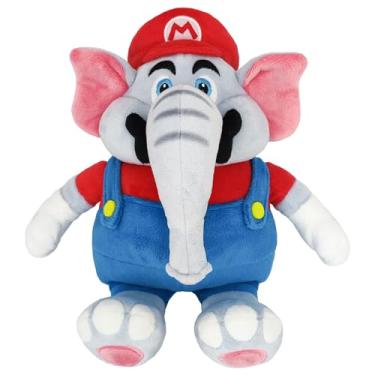 Imagem de Little Buddy Super Mario Bros. Wonder Elephant Mario Plush, 10"