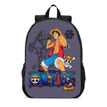 Imagem de MOCHILA ESCOLA INFANTIL JUVENIL ANIME CHAPÉU DE PALHA-Unissex