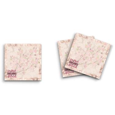 Imagem de Butler in the Home Sticky Notes Pacote com 12 7,6 cm x 7,6 cm, 50 folhas por bloco, deixe seus sonhos florescerem flor de cerejeira japonesa, blocos de notas engraçados e engraçados, papel planejador