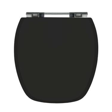 Imagem de Tampa de Vaso Versato/Fit/Savary Solid Black Mdf Sicmol