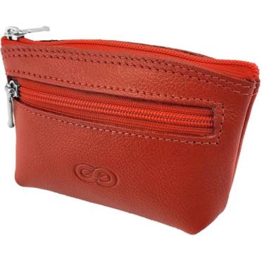 Imagem de Porta Moedas RIMINI em Couro Galvani (Vermelho)