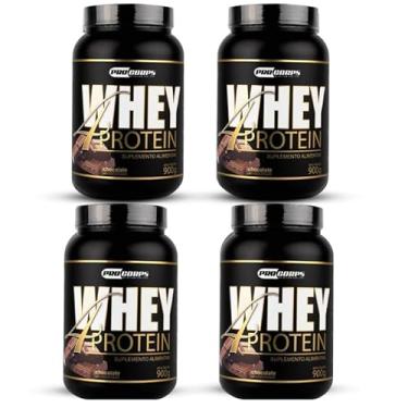 Imagem de Combo 4 Unidades - Whey 4 Protein 900g - Pro Corps (900g, Chocolate)
