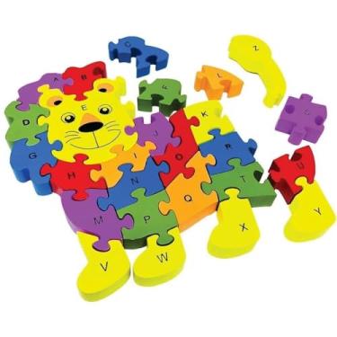 Imagem de Quebra-cabeça em Madeira, Leão, 26 peças, Toy Mix