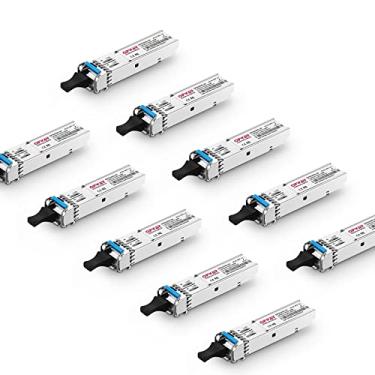 Imagem de Tongyu SFP LC Module 1000Base 1310nm/1550nm 20km Transceptor LC único para Cisco, Ubiquiti UF-SM-1G, Netgear, Mikrotik, outros interruptores abertos 10 peças