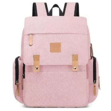 Imagem de Mochila maternidade land luxury cor rosa c/trocador