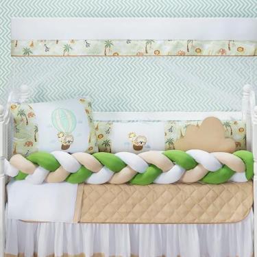 Imagem de Kit Mini Berço Safari Menino 10 Peças Imperial Chuva De Amor - Chuva d