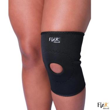 Imagem de Joelheira Compressão Neoprene Patela Aberta Exercícios Musculação Prof