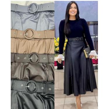 Imagem de Saia Courinho/Modas Feminina / Tendência  - Nanda Fashion Boutique , M