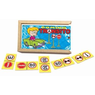 Imagem de Jogo de Dominó Infantil Trânsito - Simque