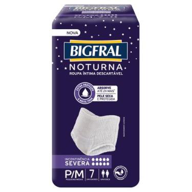 Imagem de Roupa Íntima Descartável Noturna Bigfral - Tamanho P/M - 7 unidades
