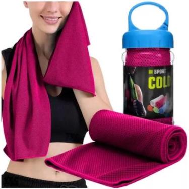 Imagem de Toalha Microfibra De Resfriamento Cold Towel 29x88cm MBFit, Pink