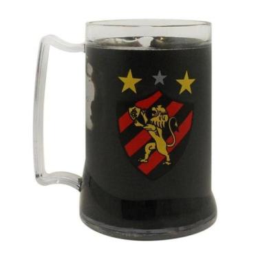 Imagem de Caneca Preta Gel Isolante Térmico 400Ml - Sport Club - Mileno