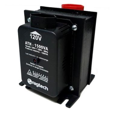 Imagem de Auto Transformador Ragtech ATH 1500 Black 1500VA Entrada 120V/220V Saí