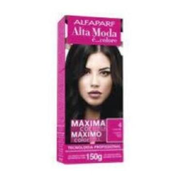 Imagem de Tintura Alta Moda Alfaparf 4 150g Castanho Medio