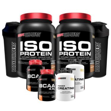 Imagem de Kit 2 Iso Protein 900G+ 2 Bcaa 4.5 100G+ 2 Power - Bodybuilders