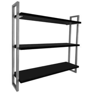 Imagem de Prateleira De Parede Isla - Loja da Isa, Prata/Preto