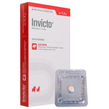 Imagem de Antipulgas Para Cães e Gatos Invicto 11,4mg 1 Comprimido (1 Comprimido