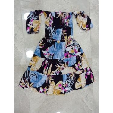 Imagem de Vestido curto ciganinha caio v - LALOKA, Multicolorido, M