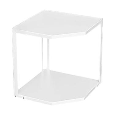 Imagem de Ioensy Prateleira de canto, organizador de despensa, organização de cozinha, suporte para panelas, balcão e organizador de armário para armário, 2 Camadas