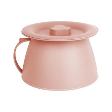 Imagem de OOCOME Chamber Pot Bedpan Urinol Bottle Urine Potty Pee Bucket Mictório de cabeceira com tampas para evitar odores, adequado para crianças, mulheres e homens (Rosa2)