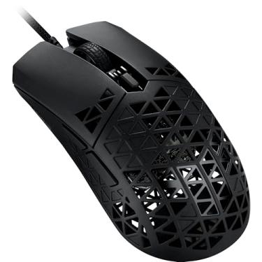 Imagem de ASUS Mouse para jogos TUF M4 Air Wired - P307, design durável e ultraleve, sensor óptico de 16.000 dpi, seis botões programáveis táteis, resistência à água IPX6, cor preta