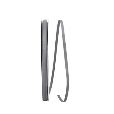 Imagem de Reliant Ribbon Fita de textura de gorgorão, 1/4 pol. x 100 jardas, cinza