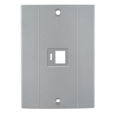 Imagem de Tampa PVC Para Condulete 3/4" 2 Postos RJ11 Cinza TRAMONTINA