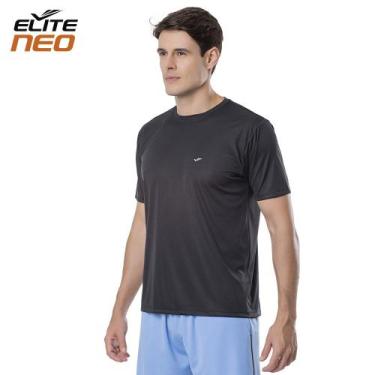 Imagem de Camiseta Gola Careca Várias Cores para o Dia a Dia Elite, Preto, Gelo,