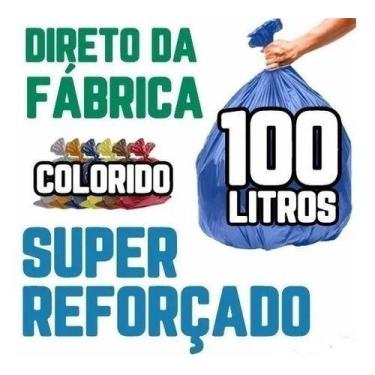 Imagem de Saco De Lixo 100 Litros 100 Un Colorido Super Reforçado - HIGIPACK