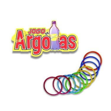 Imagem de Painel Placa Jogo De Argolas Festa Junina Barraca Festança São João - 