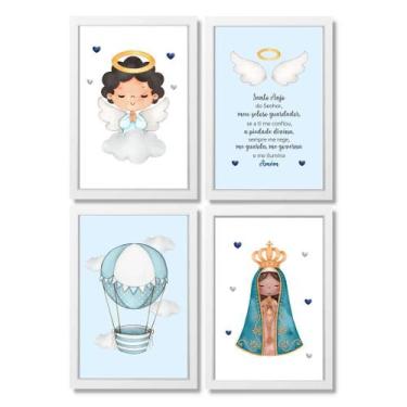 Imagem de Quadro Decorativo Infantil Santo Anjo Guarda Nossa Senhora - Creative 