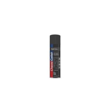 Imagem de Tinta Spray Preto Fosco Uso Geral Multiuso 400ml Chemicolor - Baston