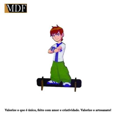 Imagem de Totem de Mesa Personagem 2 Menino 10 20cm Displays Aniversário Mdf Ade