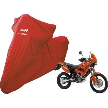 Imagem de Capa De Tecido Helanca Lycra Moto KTM  Adventure R 640 - Mz, Vermelha