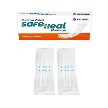 Imagem de CURATIVO VISÍVEL SAFE HEAL POST-OP 10x30 (5x25) 2UN KELOGEL, 10X30CM