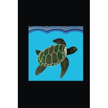 Imagem de SEA TURTLE Notebook: GRAPH paper, 120 page 6”x9” drafting quad ruled grid composition 4x4 squares per inch, with POP ART cover for school, college, ... people who measure, draw to scale: Geniuses