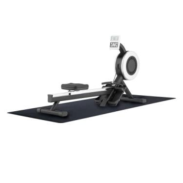 Imagem de MotionTex Tapete de equipamento de exercício sob máquina de remo, proteção de piso de academia em casa, 76 cm x 20 cm, preto