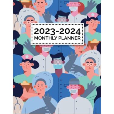 Imagem de 2023-2024 Monthly Planner: Two Year Calendar Schedule Organizer, January 2023 - December 2024 (24 Months), Nursing Student Planner