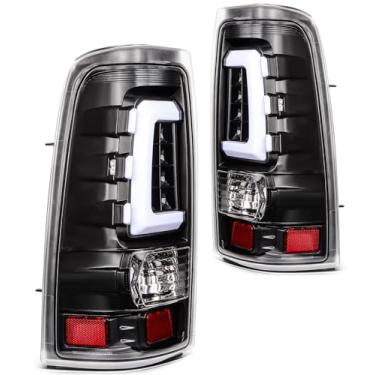 Imagem de SCITOO Conjunto de lanterna traseira de LED compatível com 2003-2006 para Chevy Silverado 1500 2500 Apto 2004-2006 para Silverado 3500 pares lanternas traseiras lentes fumê clássicas