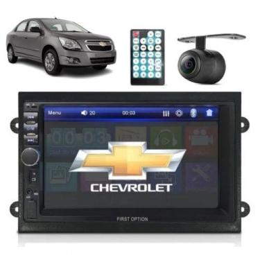 Imagem de Central Multimídia Cobalt Câmera Ré Bluetooth Espelhamento - First Opt