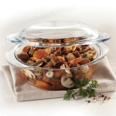 Imagem de Kit 8 Refratários Terrina 2,8 Litros Vidro Marinex para alimentos - Na