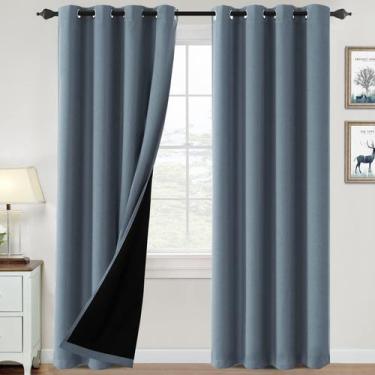 Imagem de Cortinas Blackout H.VERSAILTEX - 100% Bloqueio de Luz - 213cm - Azul P