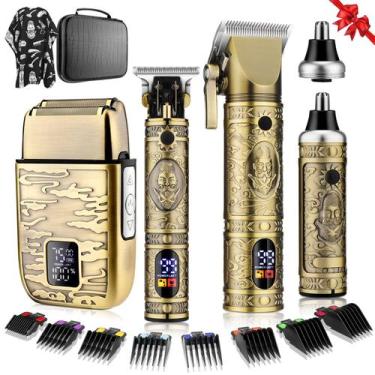 Imagem de Barbeador Elétrico QREEYX com T-Blade - Aparador de Cabelo