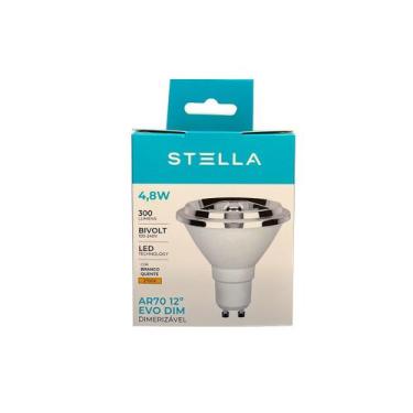 Imagem de Lâmpada de Led AR70 EVO Dimerizavel 4,8W 2700K 12 GU10 Bivolt - Stella