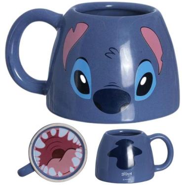 Imagem de Caneca Stitch Boquinha  Lilo & Stitch  Disney - Zona Criativa, Azul